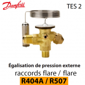Détendeur thermostatique TES 2 - 068Z3403 - R404A/R507A Danfoss