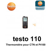 testo 110 - Appareil de mesure de la température CTN et Pt100 avec connexion à l’App
