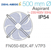 Ventilateur hélicoïde FN050-6EK.4F.V7P3 de Ziehl-Abegg