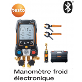 testo 557s kit Smart Vide - Manifold électronique intelligent avec sondes de vide et de température à pince sans fil