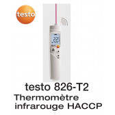 Testo 826-T2 - Thermomètre infrarouge, avec visée laser 1 point et alarme acoustique