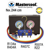 Manifold 4 vannes à bille - R134a, R404A, R407C, R507A, R22 - pour climatisation automobile de Mastercool