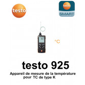 testo 925 - Appareil de mesure de la température pour TC de type K avec connexion à l’App
