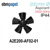 Ventilateur hélicoïde A2E200-AF02-01 de EBM-PAPST 