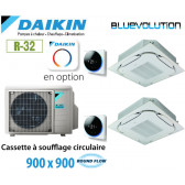 Daikin Cassette 8 voies Round Flow 900 x 900 Bisplit 2MXM68A + 2 FCAG35B - R32