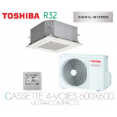 Toshiba Cassette 4-Voies 600x600 Ultra-Compacte DI RAV-RM401MUT-E