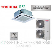 Toshiba Cassette 4-Voies 840X840 STANDARD SDI RAV-RM1101UTP-E monophasé
