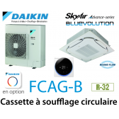 Daikin Cassette 8 voies «Round Flow» Advance FCAG125B monophasé