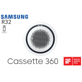 Samsung Cassette 360 AC140RN4PKG monophasé Façade ronde blanche