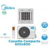 Midea Cassette Compacte 600x600 MCA3U-12HFN8-QRD0W(GA)