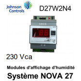 Module d'affichage d'humidité D27W2N4Q de Johnson Controls