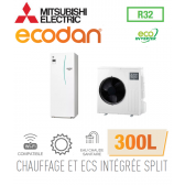 Ecodan CHAUFFAGE SEUL SPLIT HYDROBOX DUO 300L R32 EHST30D-VM6ED + SUZ-SWM40VA