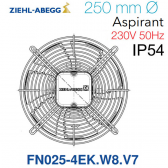 Ventilateur hélicoïde FN025-4EK.W8.V7 de Ziehl-Abegg