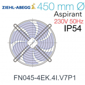 Ventilateur hélicoïde FN045-4EK.4I.V7P1 de Ziehl-Abegg