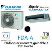 Daikin Plafonnier encastré gainable à PSE élevée Alpha FDA125A triphasé
