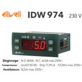 Régulateur Eliwell IDW974 230V avec deux sondes NTC