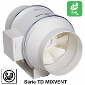 Ventilateur de conduit TD-MIXVENT - TD 1000/250 3V de S&P  