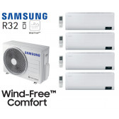 Samsung Wind-Free Comfort Quadri-Split AJ080TXJ4KG + 3 AR07TXFCAWKN + 1 AR12TXFCAWKN