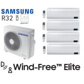 Samsung Wind-Free Elite Quadri-Split AJ080TXJ4KG + 3 AR07TXCAAWKN + 1 AR12TXCAAWKN