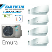 Daikin Emura Quadrisplit 4MXM80A + 3 FTXJ20AW + 1 FTXJ35AW  - R32