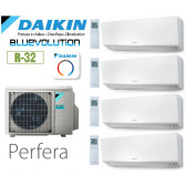Daikin Perfera Quadrisplit 4MXM68A + 3 CTXM15R+ 1 FTXM35R- R32