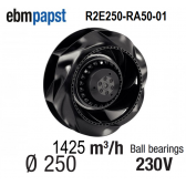Ventilateur centrifuge EBM-PAPST - R2E250-RA50-01- en 230 V