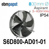 Ventilateur hélicoïde S6D800-AD01-01 de EBM-PAPST