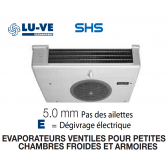 Evaporateur pour armoires et petites chambres SHS 13E de LU-VE - 950 W