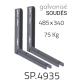 Supports galvanisés 485 x 340 - 75 Kg