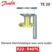 Elément thermostatique TEX 20 - 067B3274 - R22/R407C Danfoss