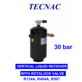 Reservoirs de liquide verticaux 30 Bars avec vanne rotalock