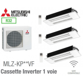 Mitsubishi Tri-split Cassette Inverter 1 voie MXZ-3F68VF + 2 MLZ-KY20VF+ 1 MLZ-KP35VF