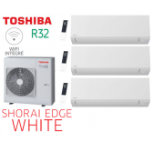 Toshiba SHORAI EDGE WHITE Tri-Split RAS-3M18G3AVG-E + 2 RAS-M05G3KVSG-E + 1 RAS-B10G3KVSG-E