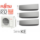 Fujitsu Tri-Split Mural AOY71M3-KB + 2 ASY20MI-KE Silver + 1 ASY40MI-KE Silver