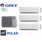 GREE Tri-split PULAR FM 24 + 2 FM Pular 7 + 1 FM Pular 12