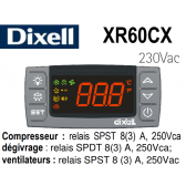 Régulateur digital XR60CX-5N0C0 de Dixell
