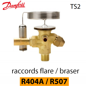 Détendeur thermostatique TS 2 - 068Z3414 - R404A/R507A Danfoss