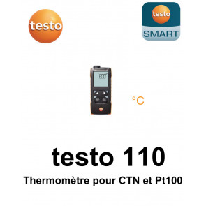testo 110 - Appareil de mesure de la température CTN et Pt100 avec connexion à l’App