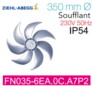 Ventilateur h&eacute;lico&iuml;de FN035-6EA.0C.A7P2 de Ziehl-Abegg