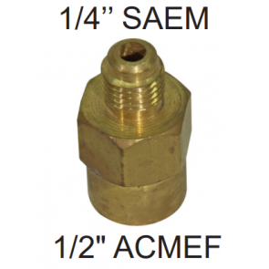 Raccord reduction en laiton 1/2" Femelle ACME X 1/4"  M&acirc;le SAE