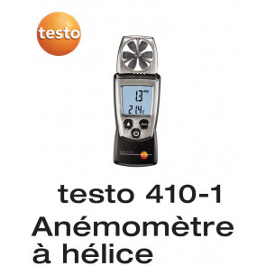 Testo 410-1 - Anémomètre à hélice en format de poche avec mesure de température ambiante