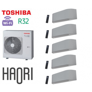 Toshiba HAORI 5-Split RAS-5M34U2AVG-E + 4 RAS-M07N4KVRG-E + 1 RAS-B16N4KVRG-E 