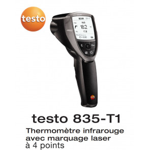 Testo 835-T1 - Thermomètre infrarouge avec marquage laser 4 points