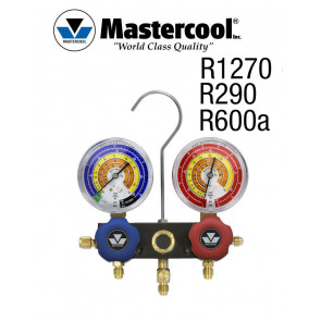 Manifold à voyant - 2 Vannes, Mastercool R1270, R290, R600A sans flexible