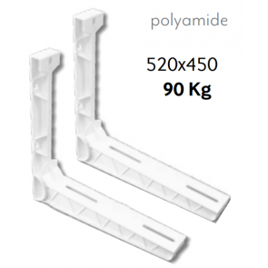 Support fix en poliamyde 520x450 - 90 Kg