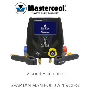 Spartan Manifold 4 voies avec 2 sondes à pince de Mastercool 