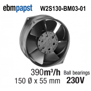 Ventilateur Axial W2S130-BM03-01 de EBM-PAPST
