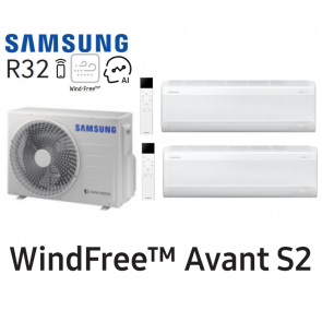 Samsung Mural WindFree&trade; Avant S2 Bi-Split AJ040TXJ2KG + 2 AR70F07C1AWNEU