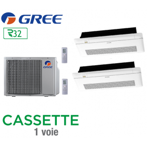 GREE Bi-split CASSETTES 1 VOIE FM 21 + 1 FM CST 9 V1 + 1 FM CST 12 V12