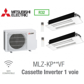 Mitsubishi Bi-split Cassette Inverter 1 voie MXZ-2F53VF + 2 MLZ-KP25VF